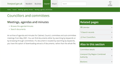 Desktop Screenshot of councillors.liverpool.gov.uk